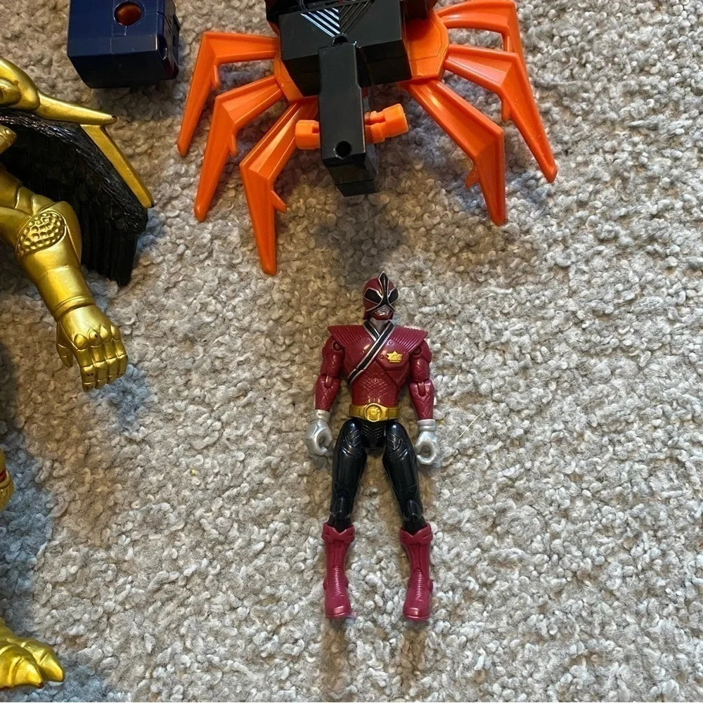 Vintage Power Ranger Bandai Action Figure Bundle Lot Super Samurai Red